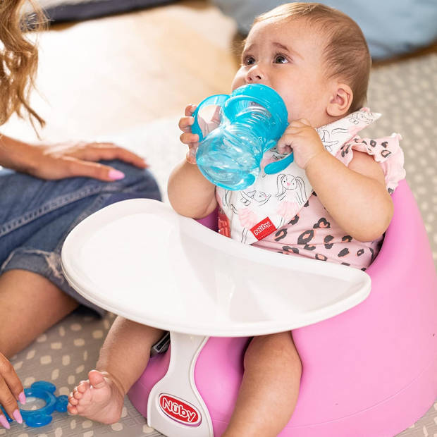 Nuby Floor Seat Baby Zitje - Kinderstoel - Kinderzetel - Baby Stoeltje - Zacht Foam - Roze