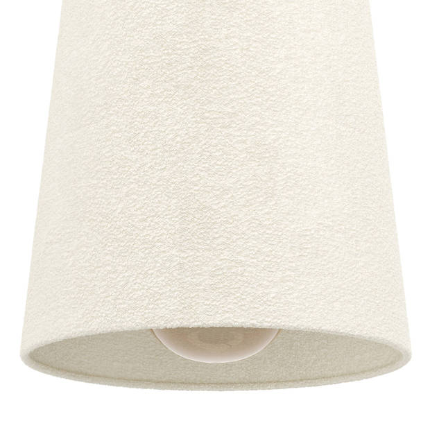 EGLO Febres Hanglamp - E27 - Staal;Textiel - Zwart;Wit