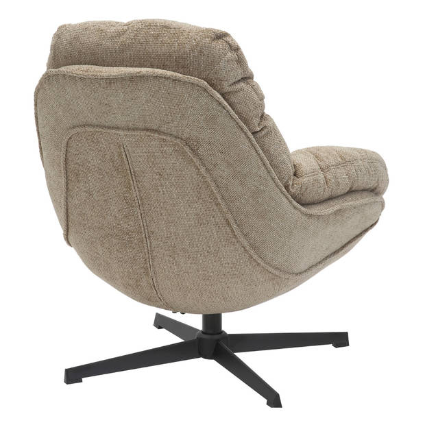 Giga Meubel - Draaifauteuil Leonne Taupe