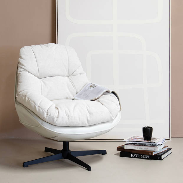 Giga Meubel - Draaifauteuil Leonne Beige