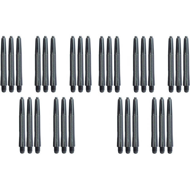 Darts Set zwarte dart shafts - 10 sets (30 stuks) - Inbetween - darts shafts - Cadeau