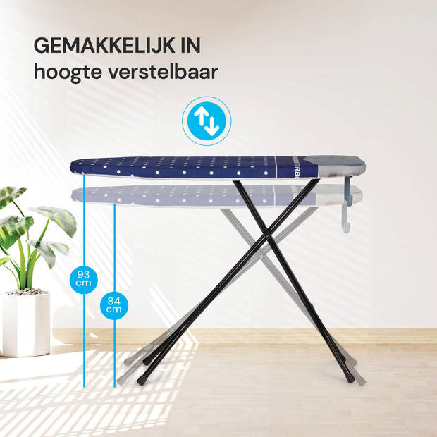 Vitapur Strijkplank - Ironing board - Strijkplanken - Strijkijzer plank - 123 x 40 cm - IronPro