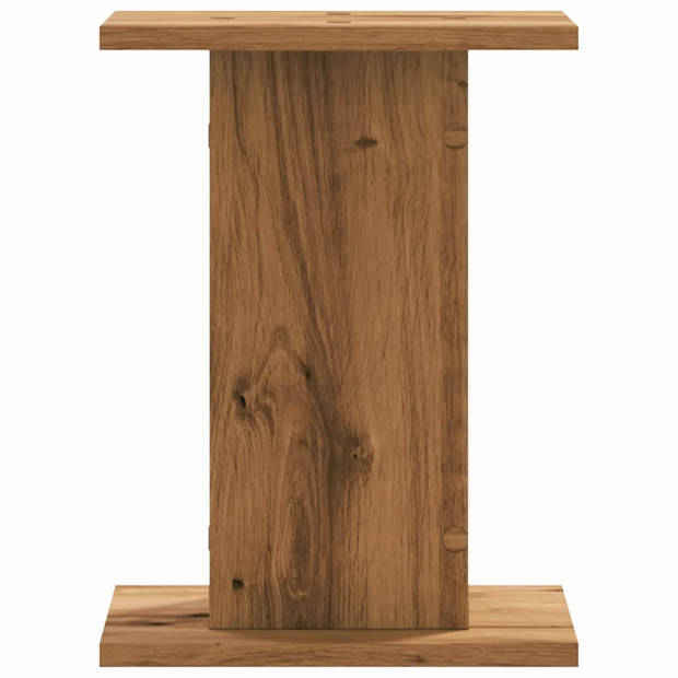 vidaXL Plantenstandaards 2 st 30x30x40 cm hout artisanaal eiken