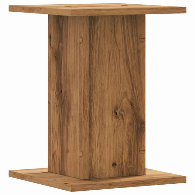 vidaXL Plantenstandaards 2 st 30x30x40 cm hout artisanaal eiken