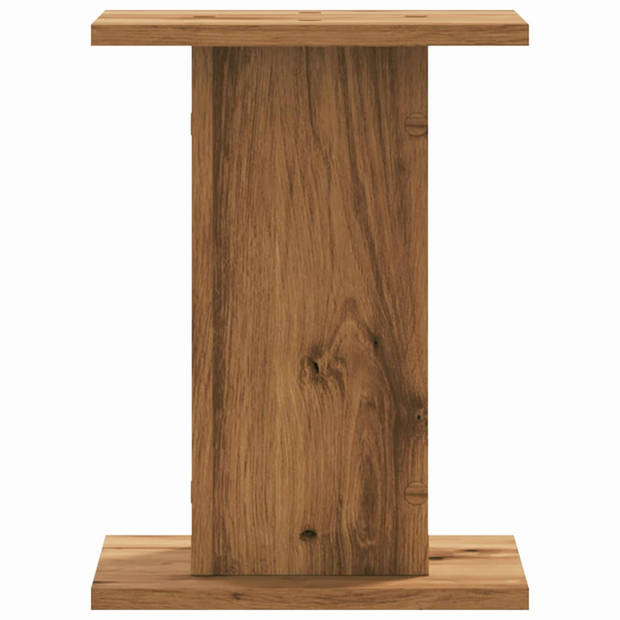 vidaXL Plantenstandaards 2 st 30x30x40 cm hout artisanaal eiken