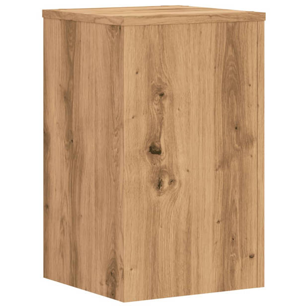 vidaXL Plantenstandaards 2 st 30x30x50 cm hout artisanaal eiken