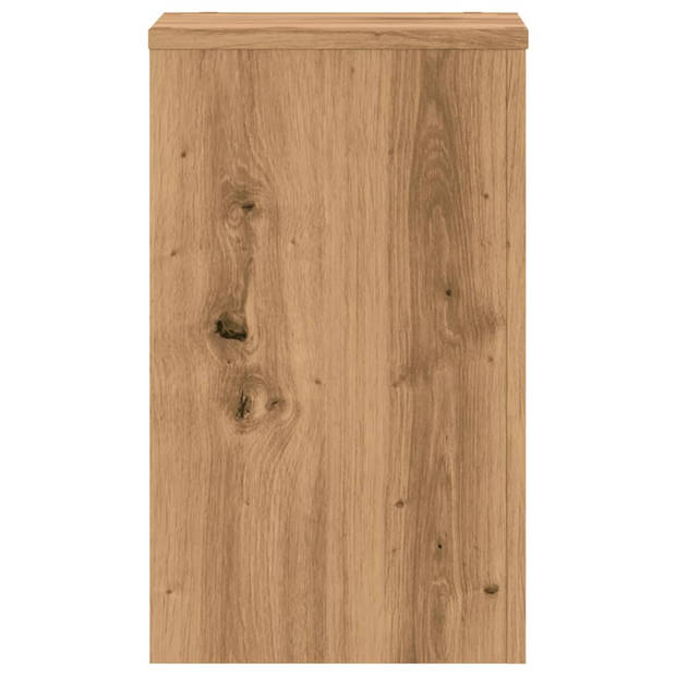 vidaXL Plantenstandaards 2 st 30x30x50 cm hout artisanaal eiken