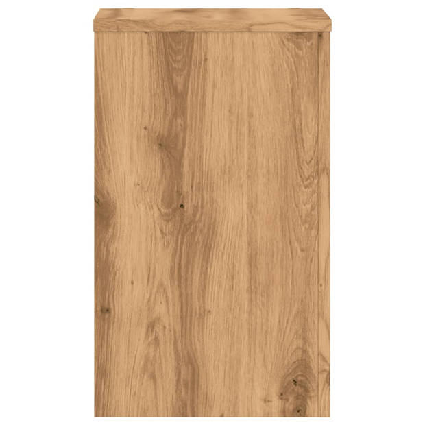 vidaXL Plantenstandaards 2 st 30x30x50 cm hout artisanaal eiken