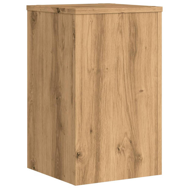 vidaXL Plantenstandaards 2 st 30x30x50 cm hout artisanaal eiken