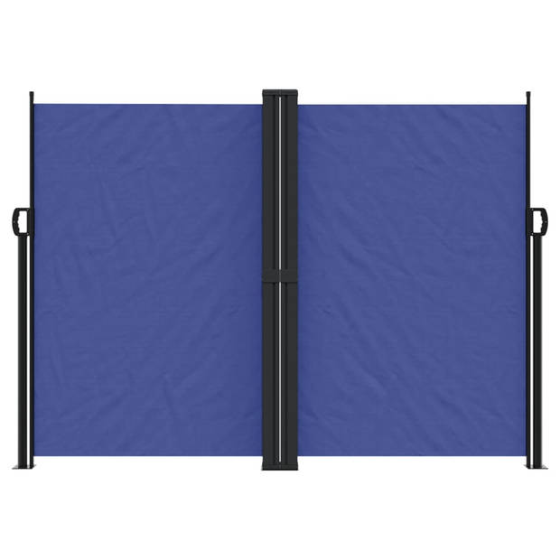 vidaXL Windscherm uittrekbaar 180x600 cm blauw