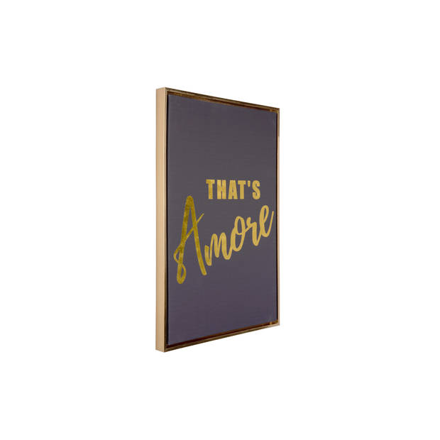 Present Time - Wall Art That's Amore Medium - Black & gold