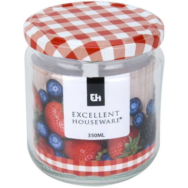 Jam pot met draaideksel 350 ml - Weckpotten