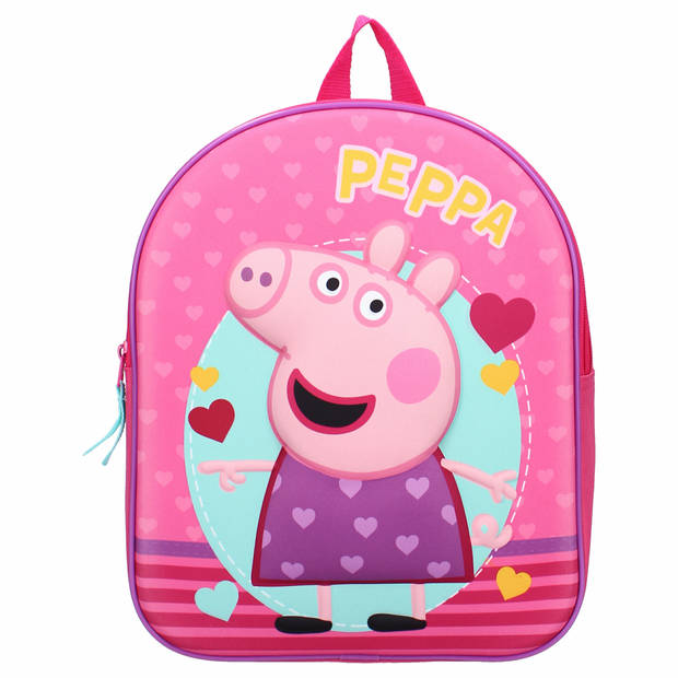 Peppa Pig school rugtas/rugzak voor peuters/kleuters/kinderen 32 cm - Rugzak - kind