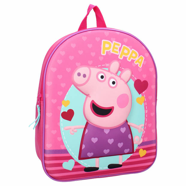 Peppa Pig school rugtas/rugzak voor peuters/kleuters/kinderen 32 cm - Rugzak - kind