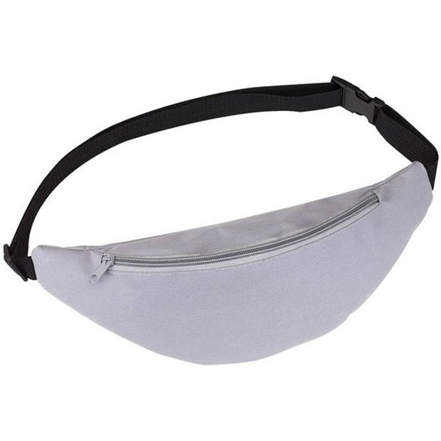 Heuptasje/buideltasje - grijs - 35 x 15 cm - Fanny pack - polyester - Heuptassen