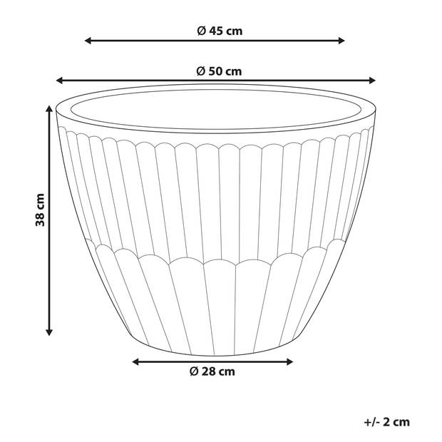 Beliani NYSSA - plantenbak voor buiten-Groen-Terracotta