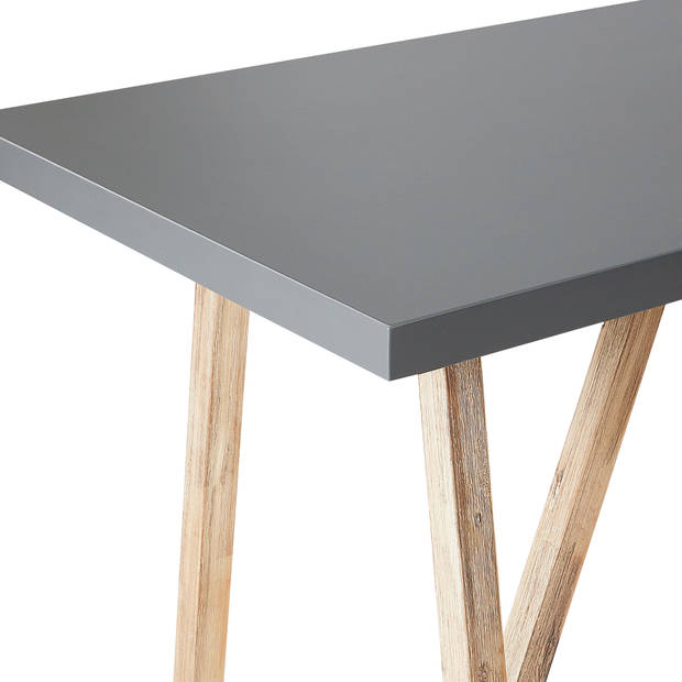 Beliani TALAMONE - Tuintafel-Lichte houtkleur-Vezelcement