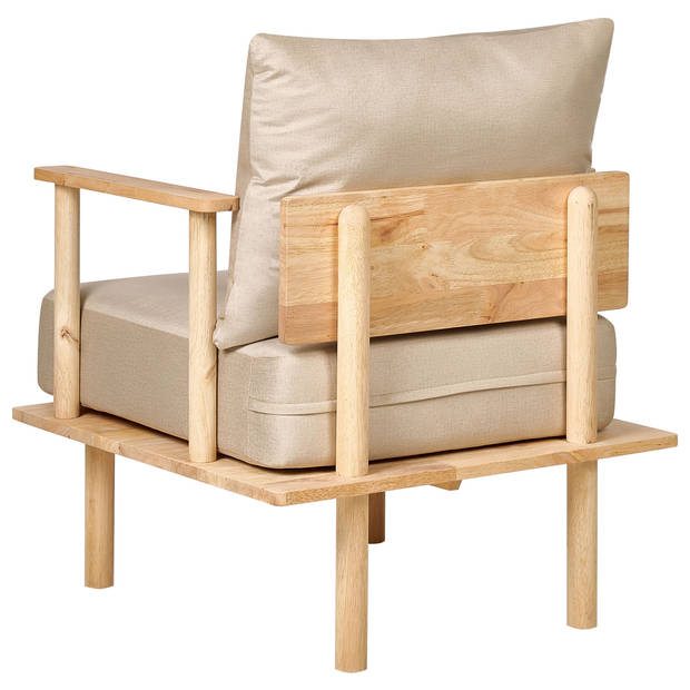 Beliani ASKER - Fauteuil-Beige-Polyester