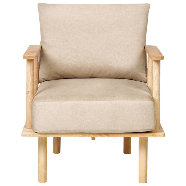 Beliani ASKER - Fauteuil-Beige-Polyester