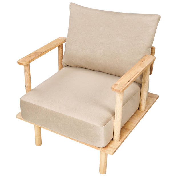 Beliani ASKER - Fauteuil-Beige-Polyester