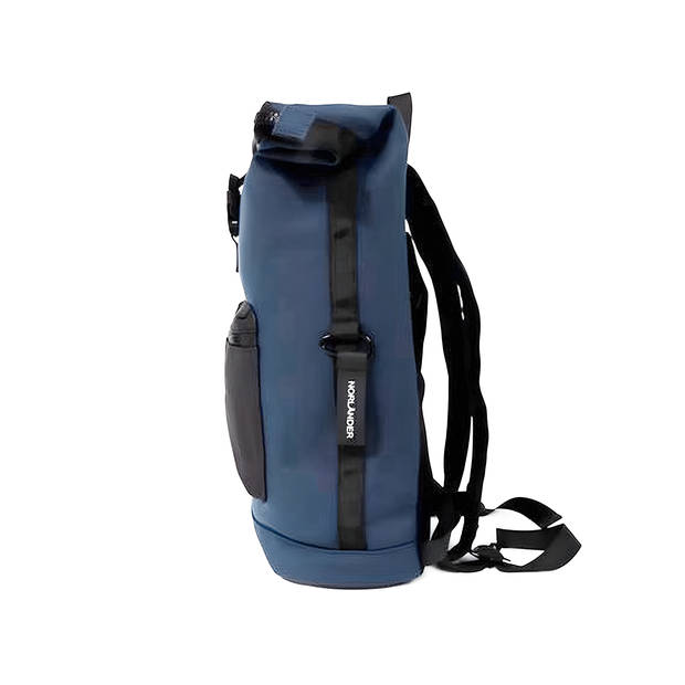 Norlander Dull PU Waterdichte Rugzak 26L - Roltop Rugzak - Fietsrugzak - Blauw