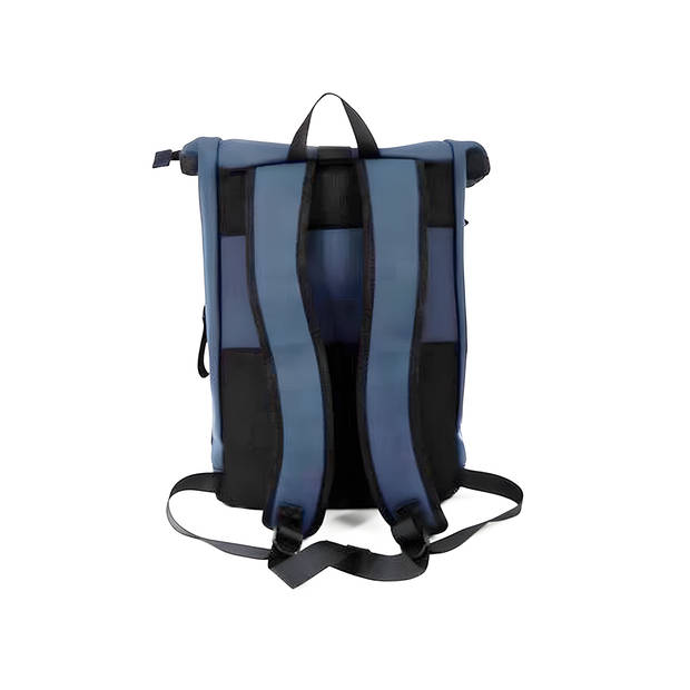 Norlander Dull PU Waterdichte Rugzak 26L - Roltop Rugzak - Fietsrugzak - Blauw