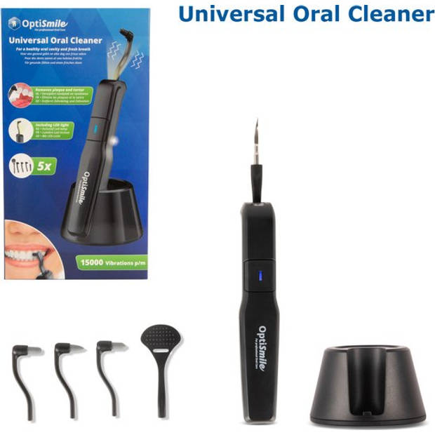 Optismile Universal Oral Cleaner - 5-1 Reinigingsset - Tandsteenverwijderaars - Tandsteen Verwijderen Eektrisch