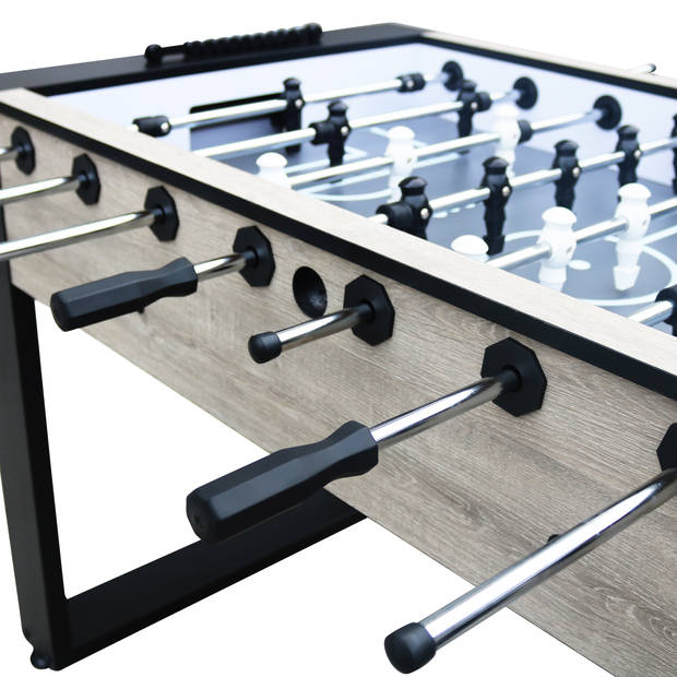 Cougar Panna Pro Oak voetbaltafel in hout-look Tafelvoetbal tafel incl. 4 ballen en scoreteller