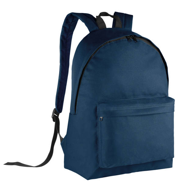 Kimood Schooltas/rugzak voor kinderen - 20 L - basisschool - lunchtas - donkerblauw - 28 x 16 x 38 cm - Rugzak - kind