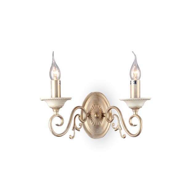 Maytoni - Wandlamp Perla - Crème met goud