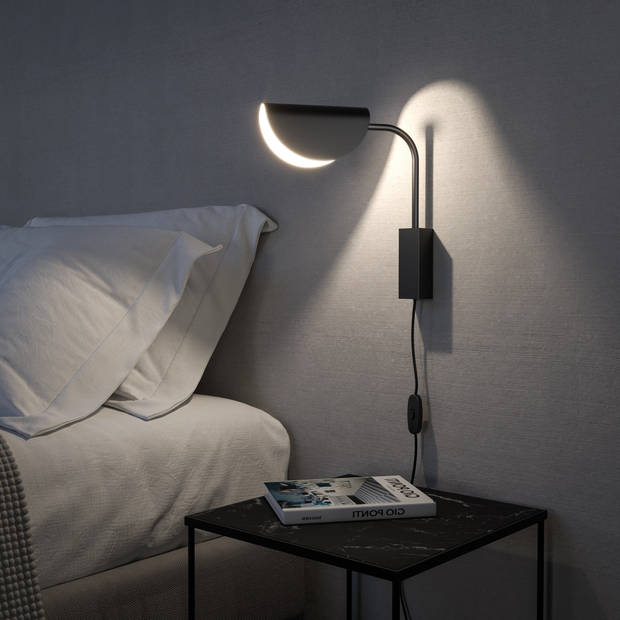 Maytoni - Wandlamp Mollis - Zwart