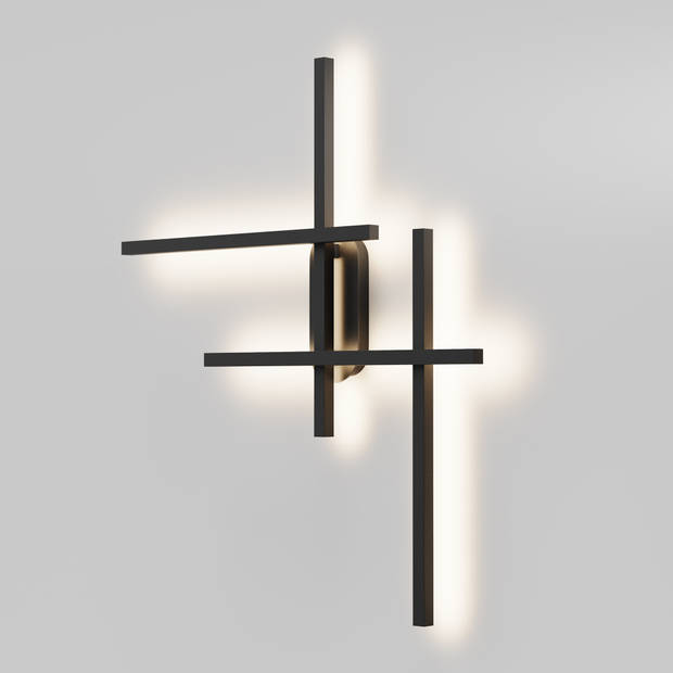 Maytoni - Wandlamp Halo - Zwart