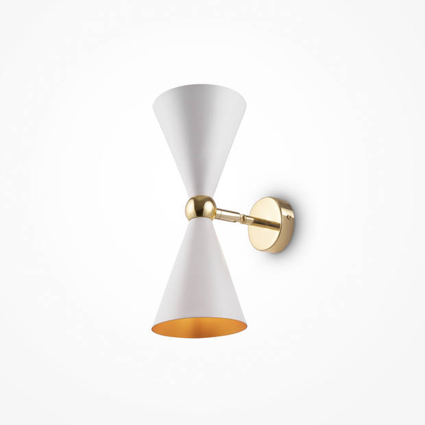 Maytoni - Wandlamp Vesper - Wit met goud