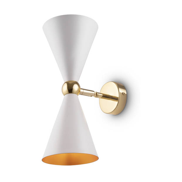 Maytoni - Wandlamp Vesper - Wit met goud