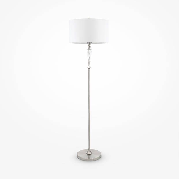 Maytoni - Vloerlamp Alicante - Nikkel - Ø44