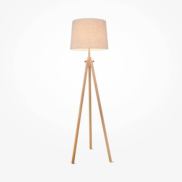 Maytoni - Vloerlamp Calvin - Beige - Ø51