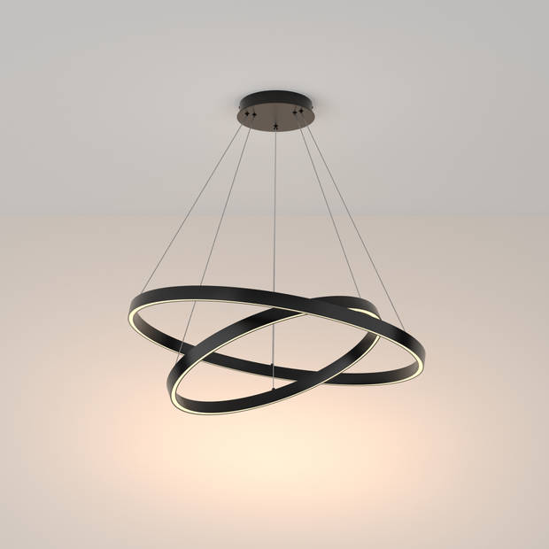 Maytoni - Hanglamp Rim - Zwart - Ø80