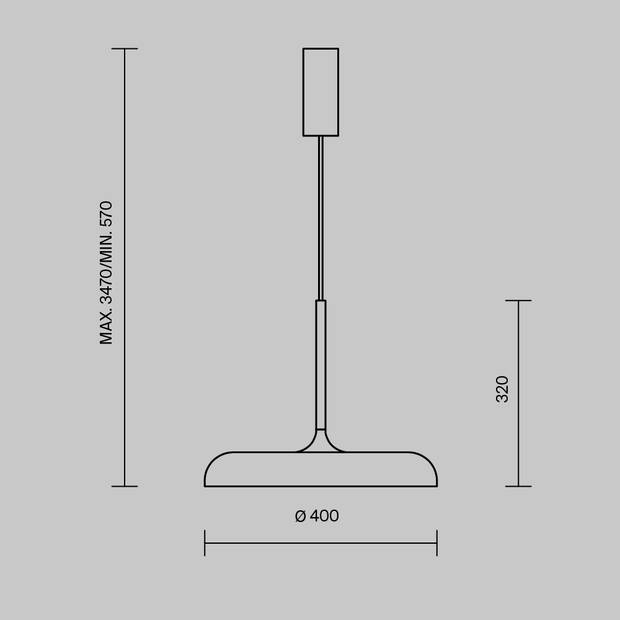 Maytoni - Hanglamp Gerhard - Wit - Ø40