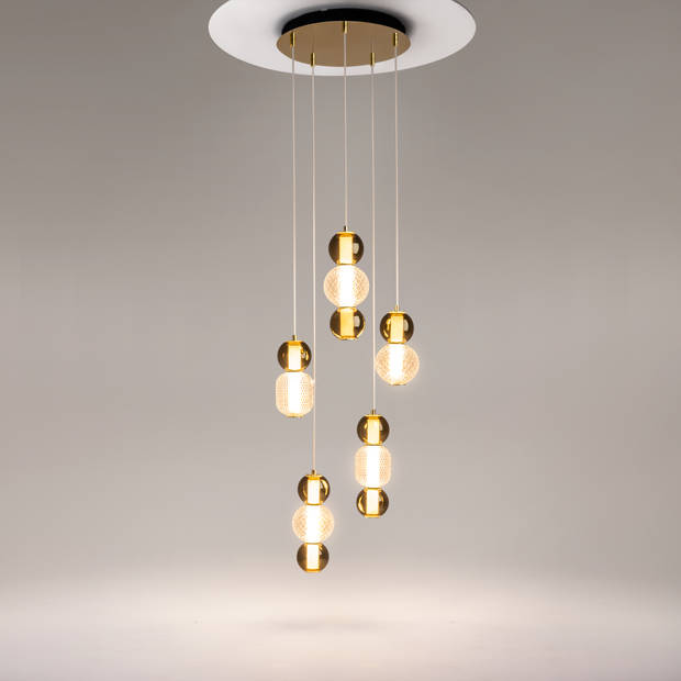 Maytoni - Hanglamp Drop - Goud - Ø43