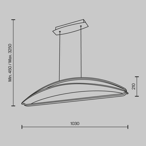 Maytoni - Hanglamp Breeze - Messing