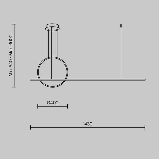 Maytoni - Hanglamp Halo - Zwart