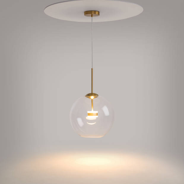 Maytoni - Hanglamp Cometa - Goud - Ø35