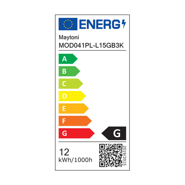 Maytoni - Hanglamp El - Zwart met goud - Ø15,3