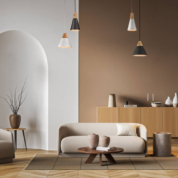 Maytoni - Hanglamp Bicones - Zwart - Ø22