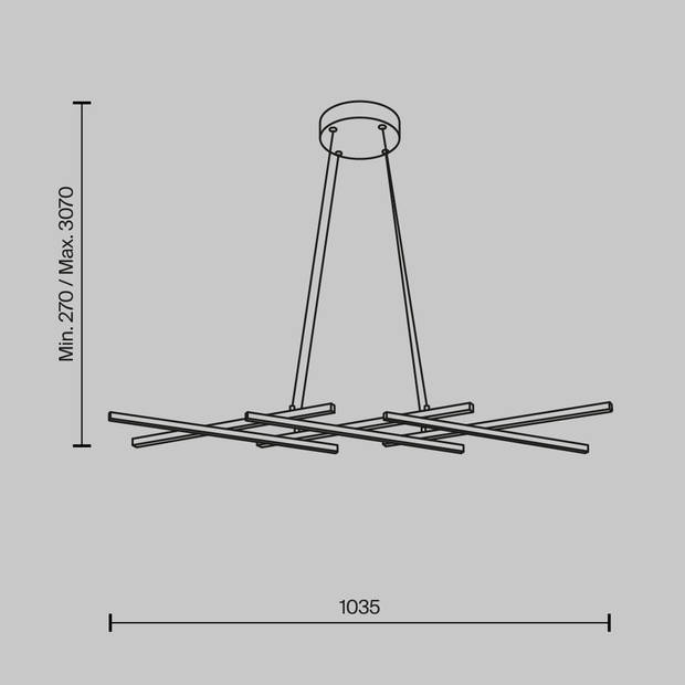 Maytoni - Hanglamp Halo - Messing