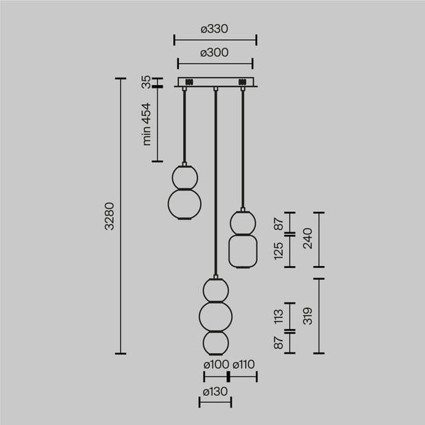 Maytoni - Hanglamp Drop - Chroom - Ø38