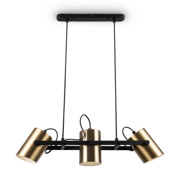 Maytoni - Hanglamp Elori - Zwart en messing - Ø10