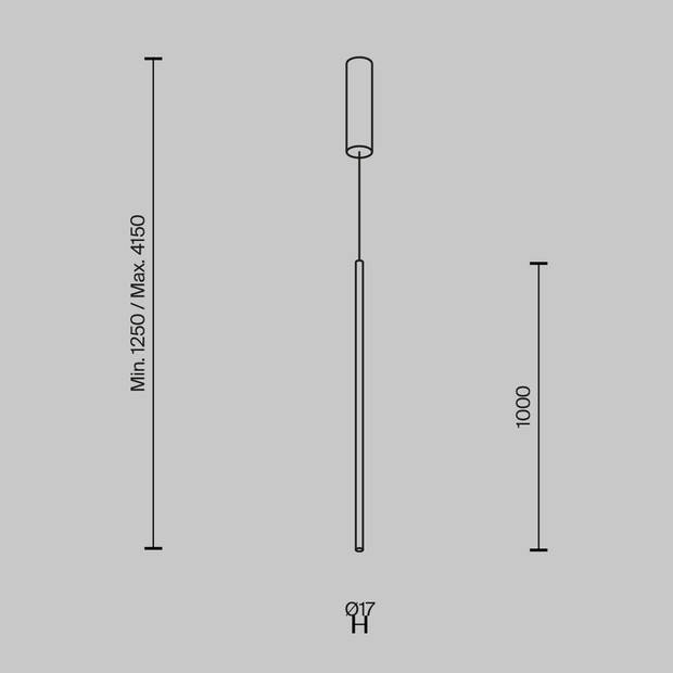 Maytoni - Hanglamp Halo - Zwart - Ø1,7