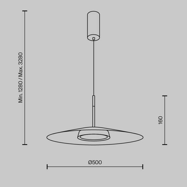 Maytoni - Hanglamp El - Wit - Ø50