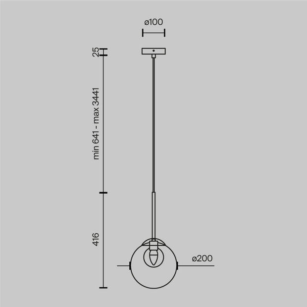 Maytoni - Hanglamp Basic form - Goud - Ø20